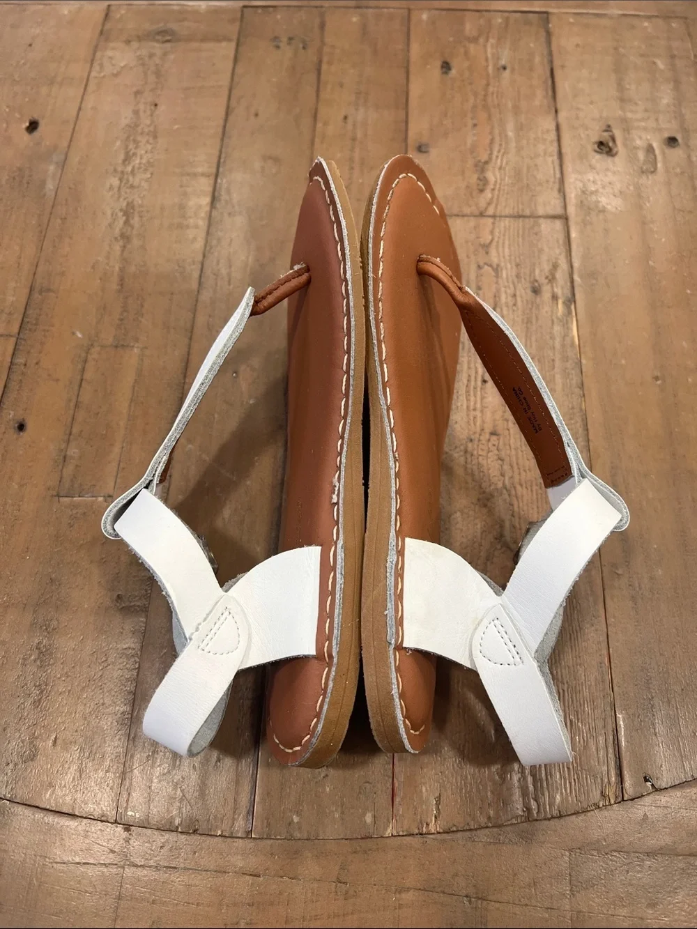 Salt Water Sandals by Hoy white leather